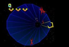 une photo d'Ã©cran de Tempest 2000 sur Atari Jaguar